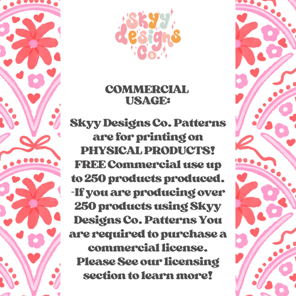 Watercolor Scallop Floral