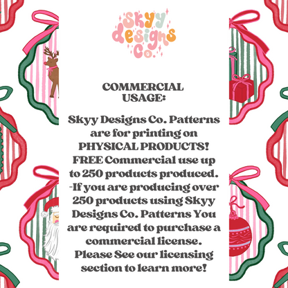 Preppy Holiday Bow Frames