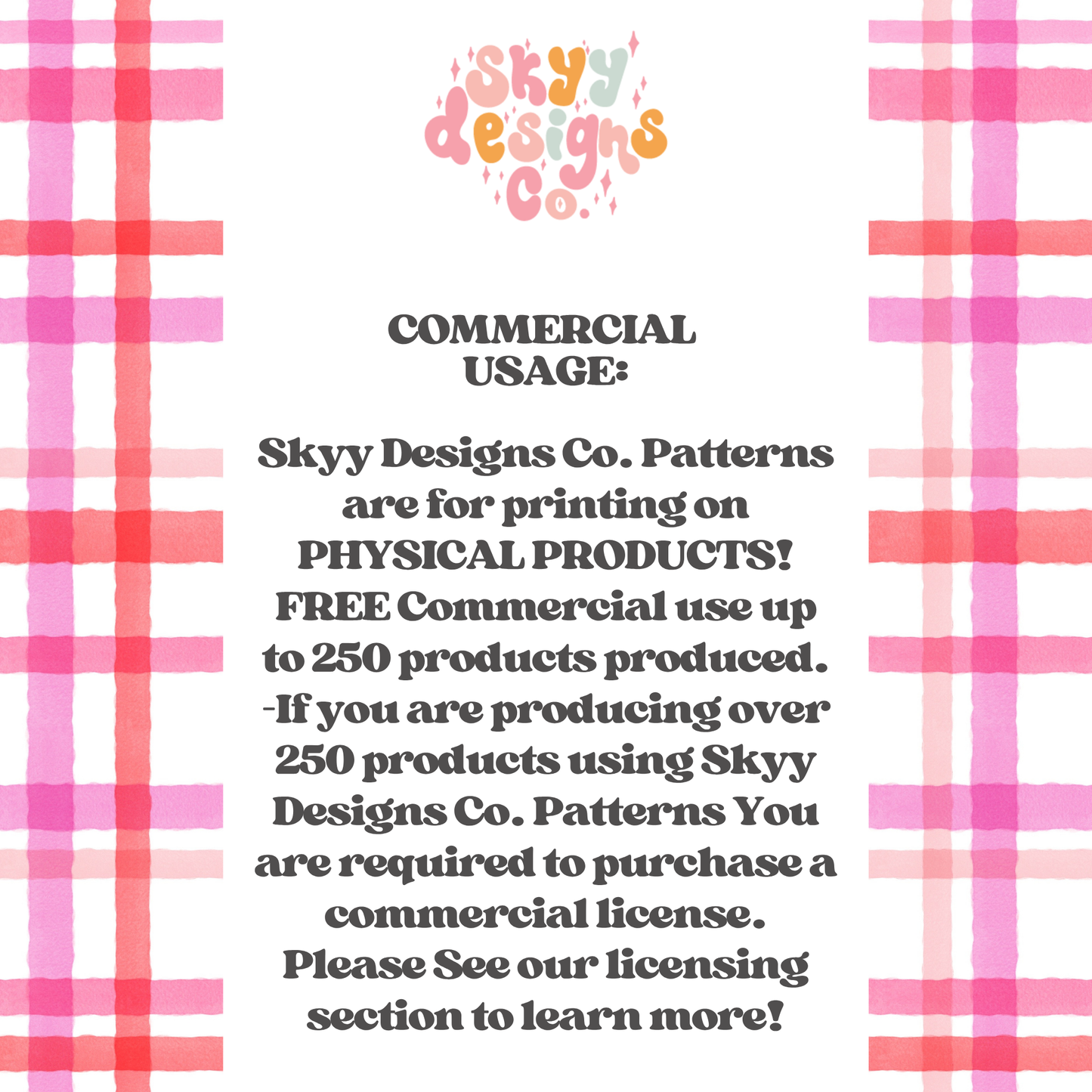 Watercolor Pink Plaid