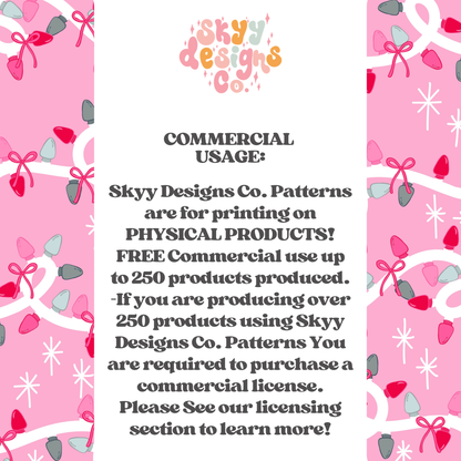 Preppy Pink Christmas lights