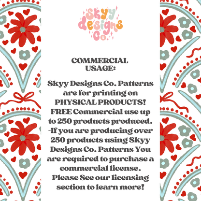 Christmas scallop floral