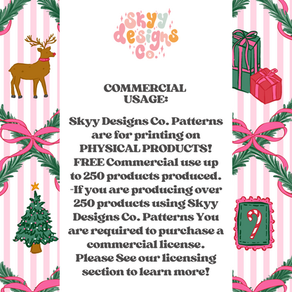 Preppy Christmas patchwork bows