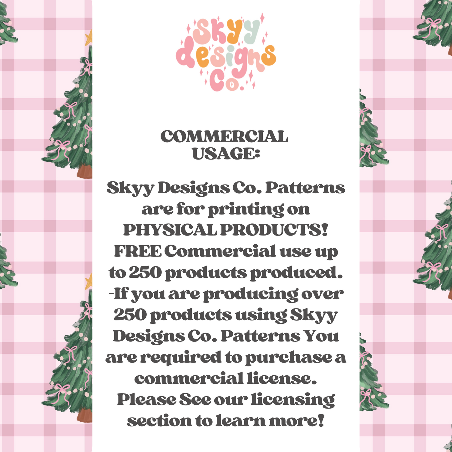 Preppy winter tree plaid