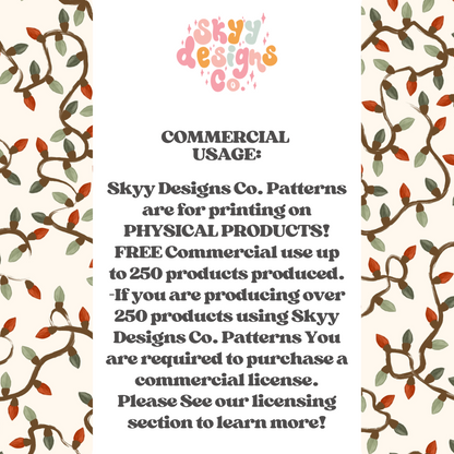 Traditional Watercolor Christmas lights