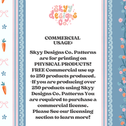 Easter Floral Stripe