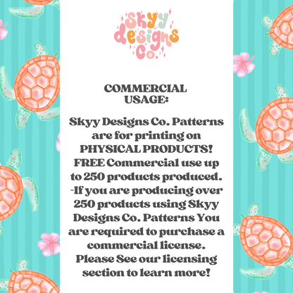 Summer Sea Turtle Stripes