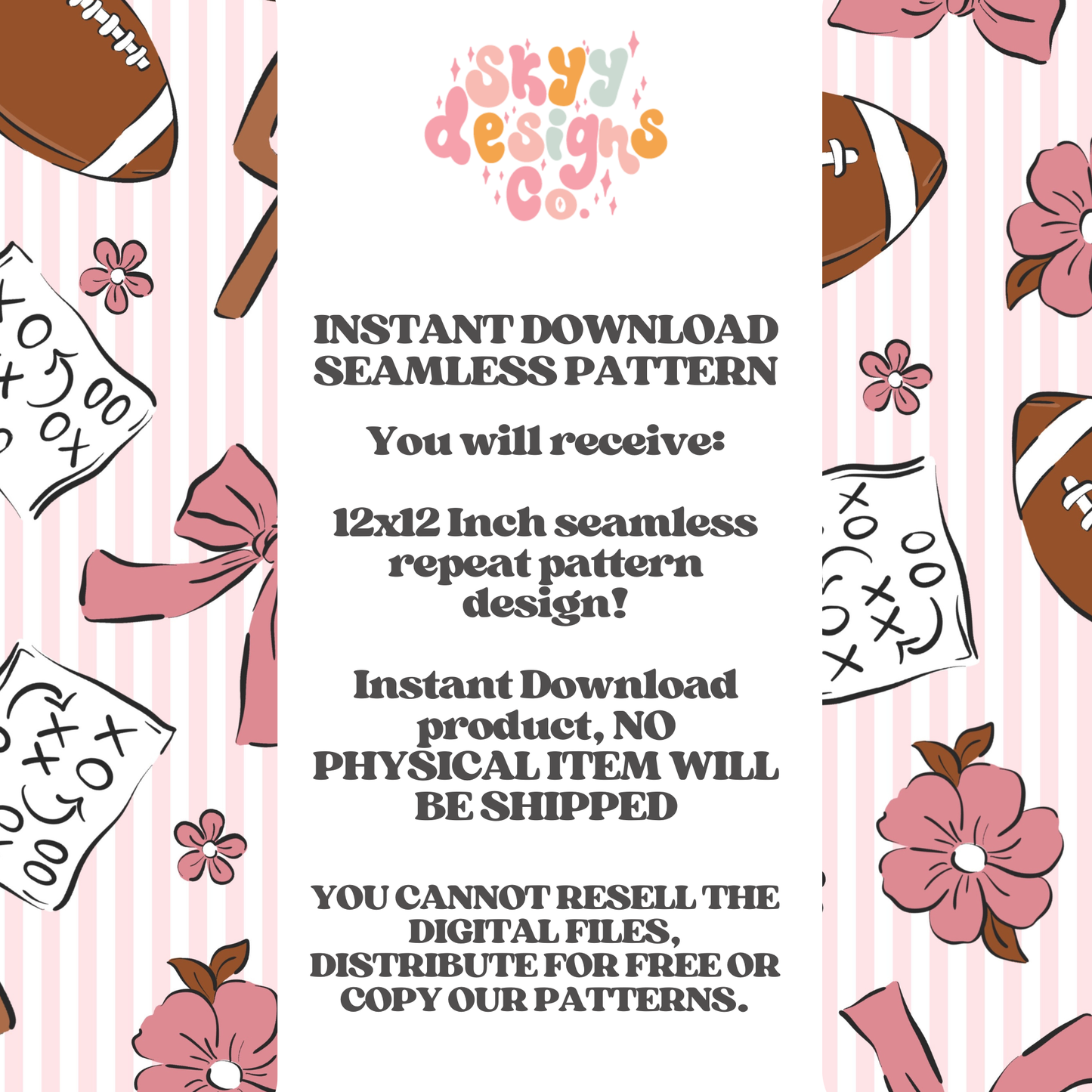 Coquette Girly Football