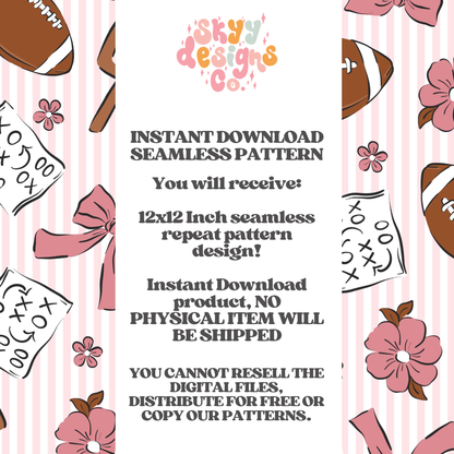 Coquette Girly Football