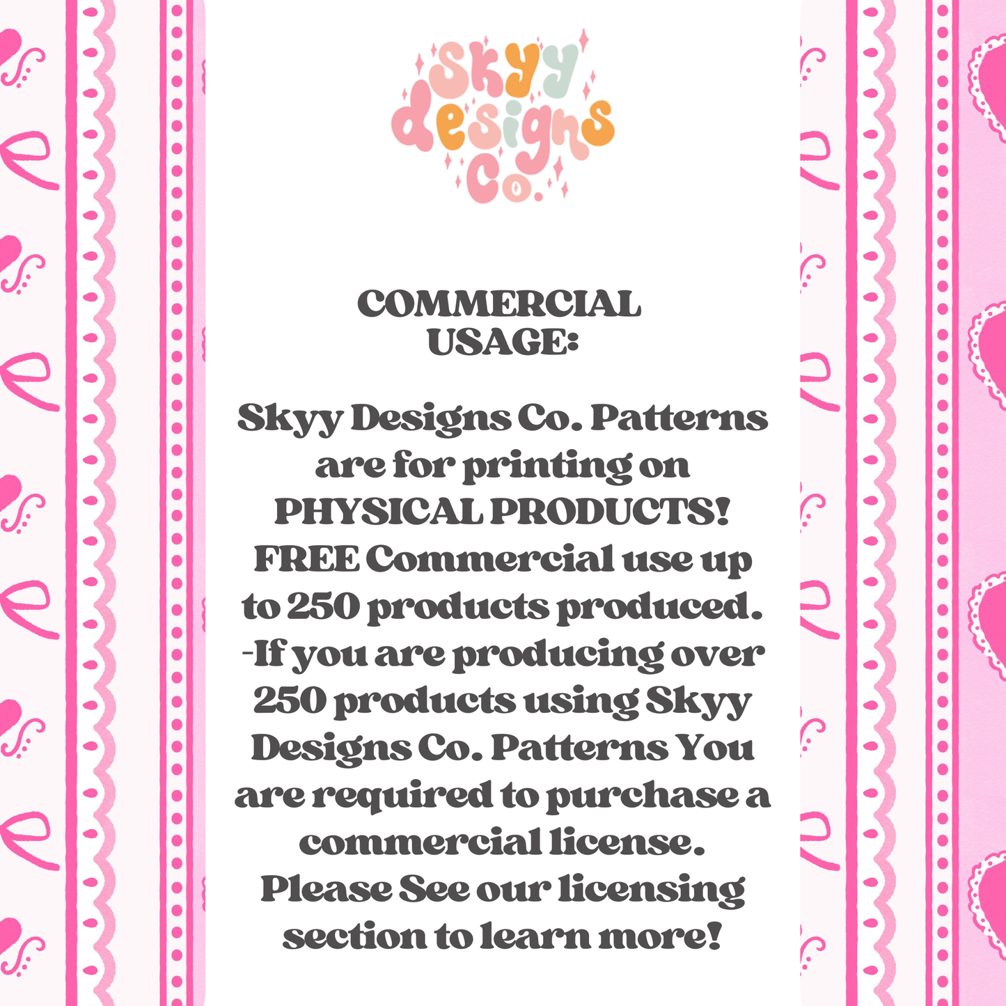 Watercolor Valentine Heart Stripe