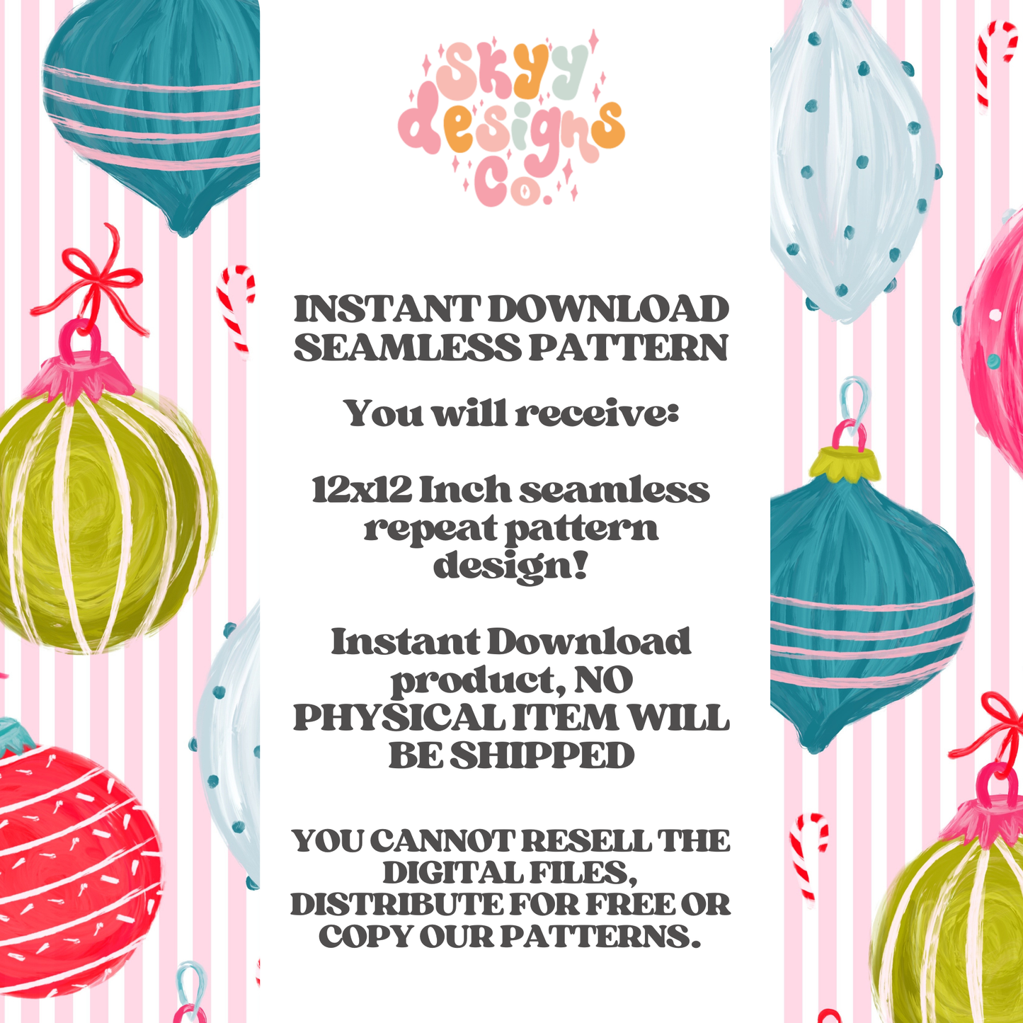 Bright Festive Ornaments