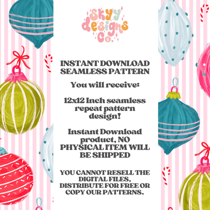 Bright Festive Ornaments