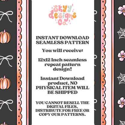 Halloween Scalloped Stripes