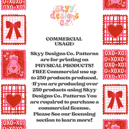 Watercolor Valentine Stamps