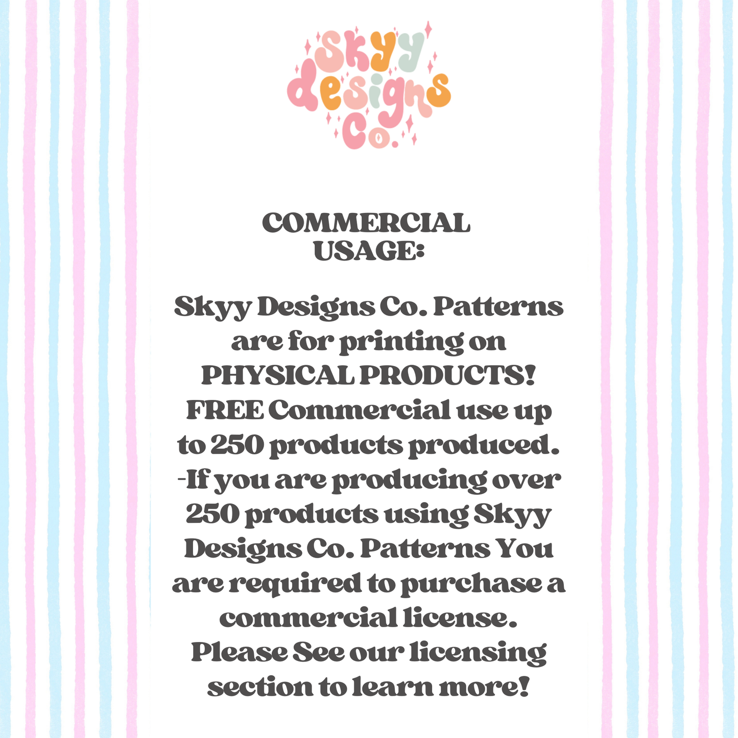 Pink Blue Watercolor Stripe