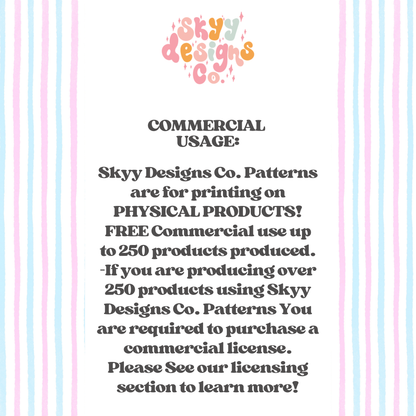 Pink Blue Watercolor Stripe