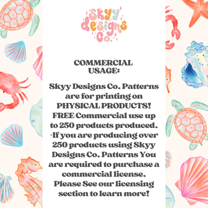 Pastel Watercolor Sea life