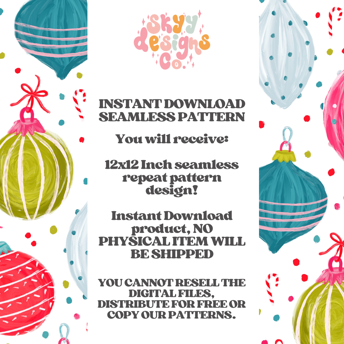 Festive Polka Dot Ornaments