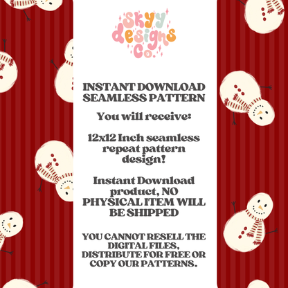 Gender Neutral Snowman Stripe
