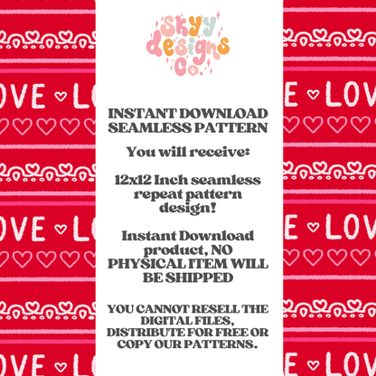 Valentine's Love Stripe