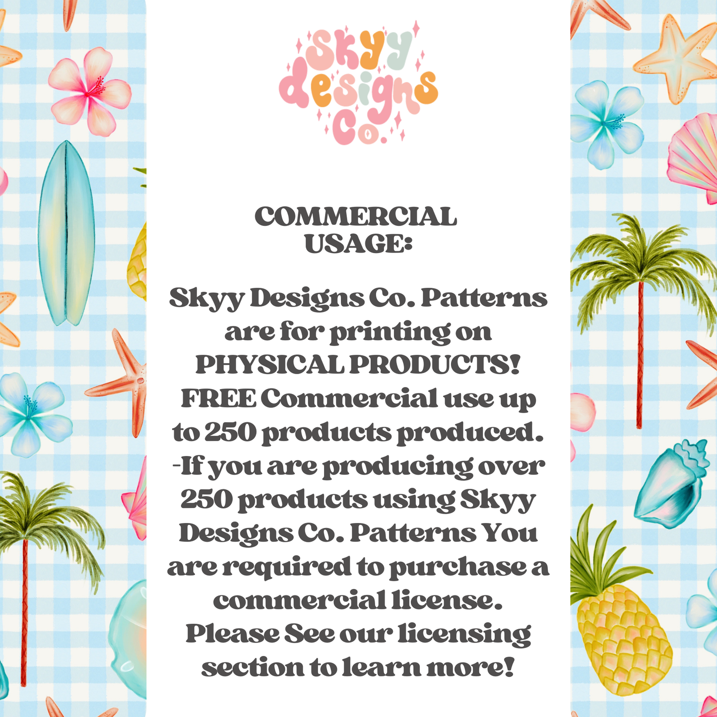 Tropical Gingham Summer