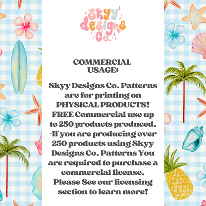 Tropical Gingham Summer