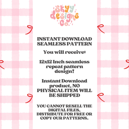 Valentine Pink Gingham Bows