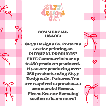 Valentine Gingham Heart Bows