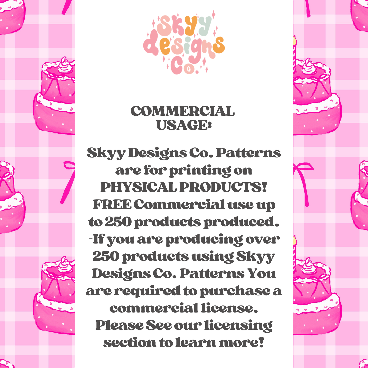 Pink Birthday Cake Bows