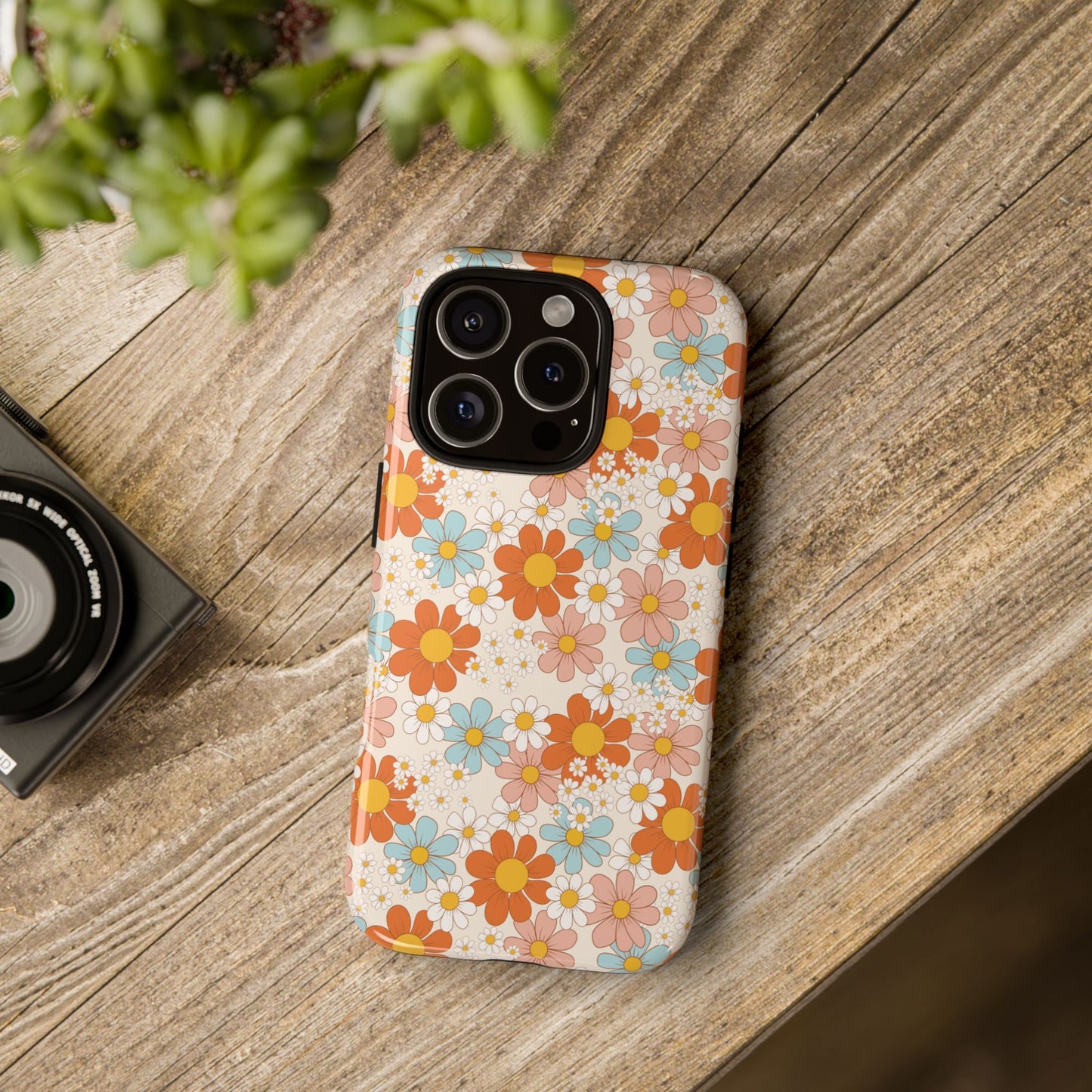 Vintage Retro Daisy Floral Phone Case