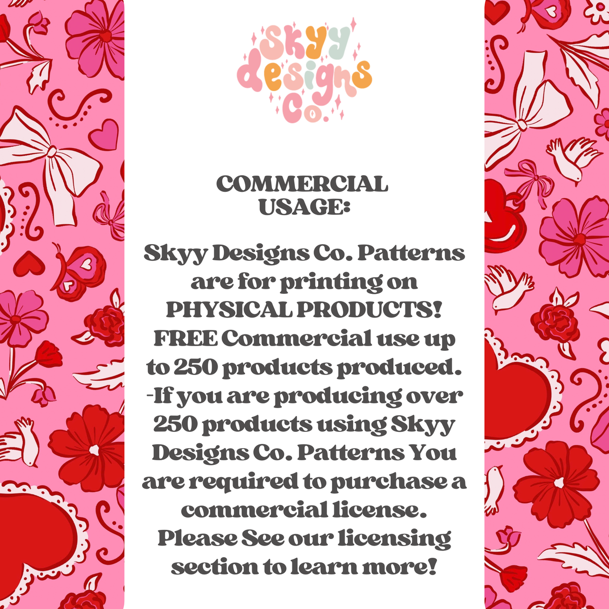 Preppy Valentine floral hearts