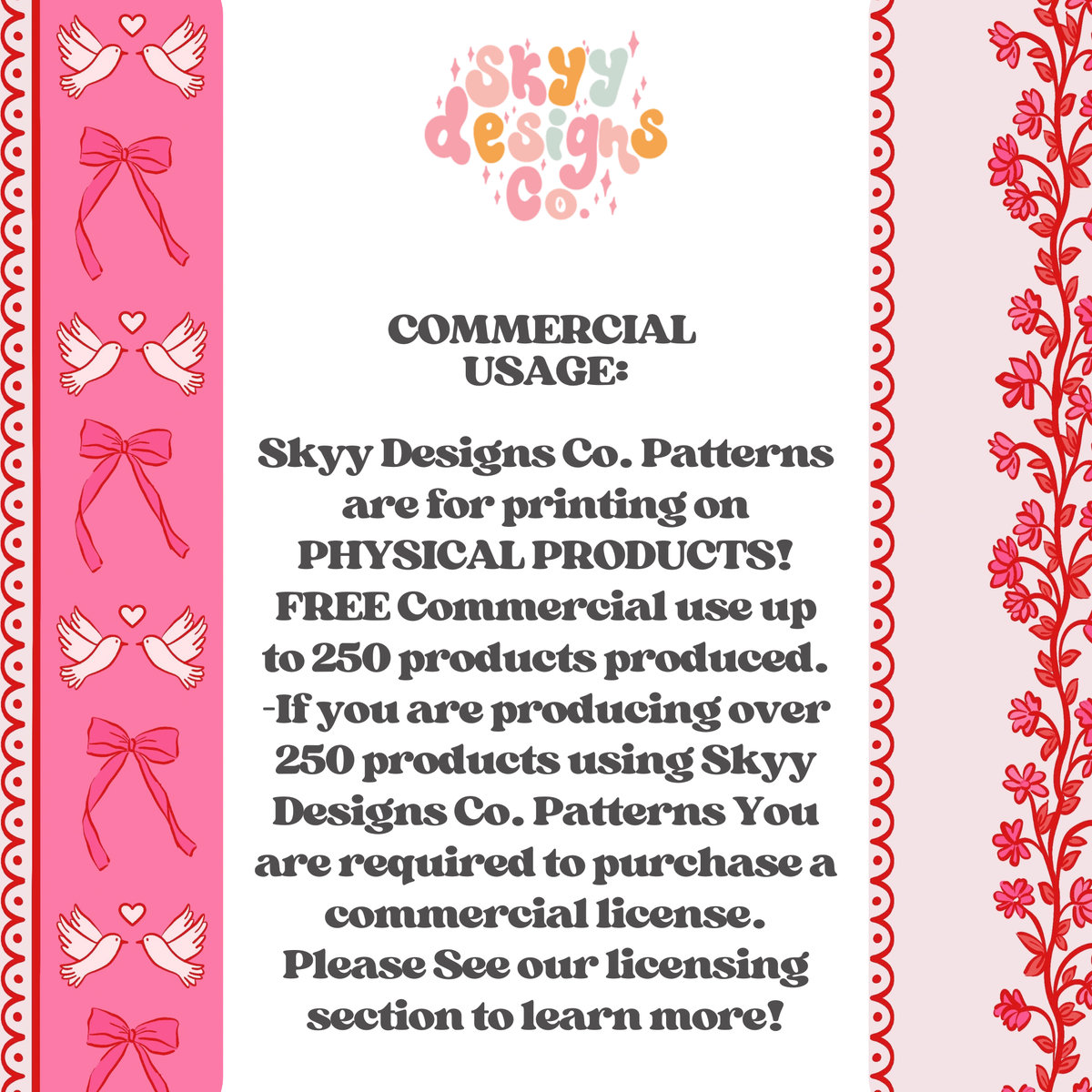 Valentine Floral Lace Stripe