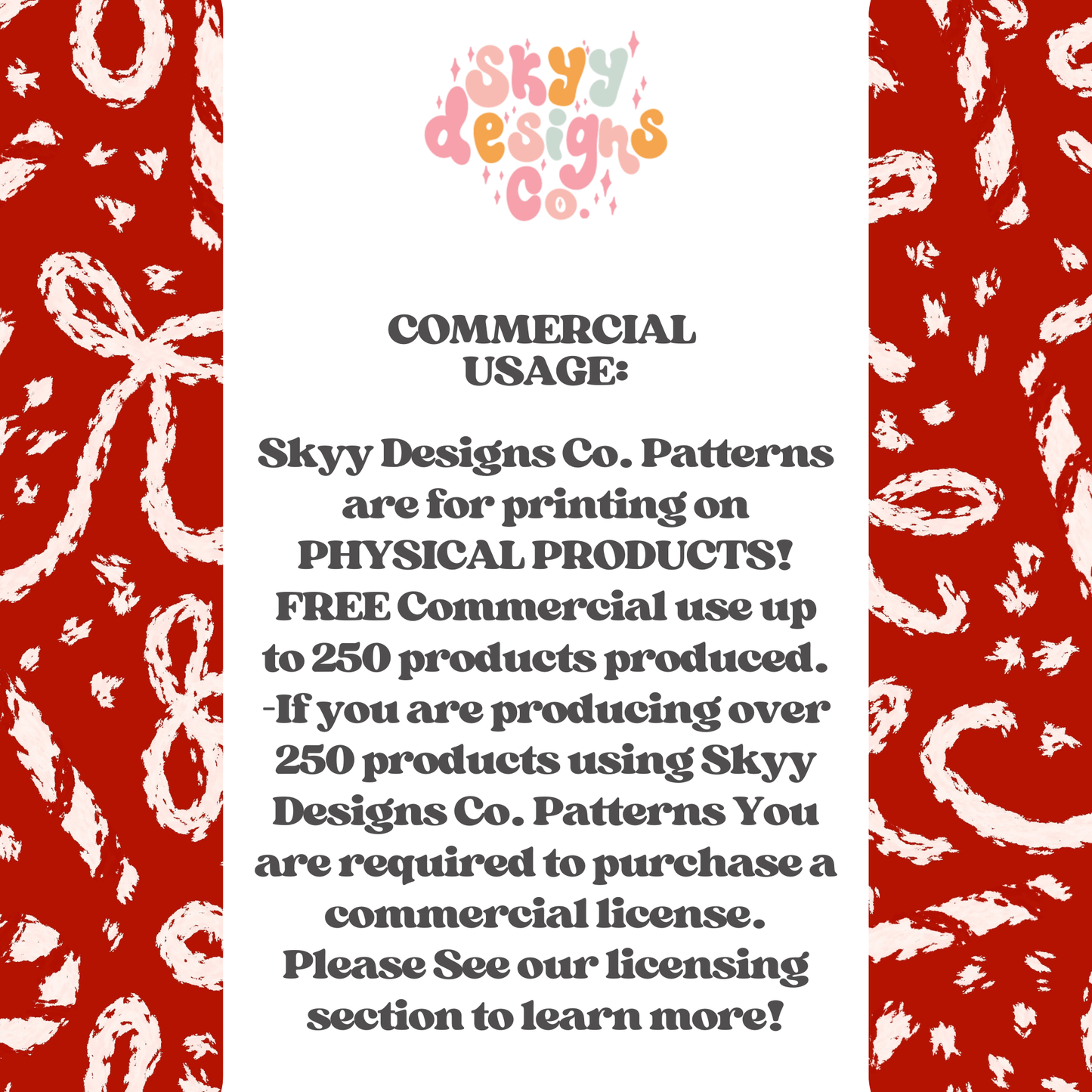 Abstract Candy cane Bows