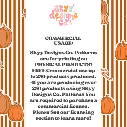 Preppy Pumpkin Stripes