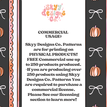 Halloween Scalloped Stripes