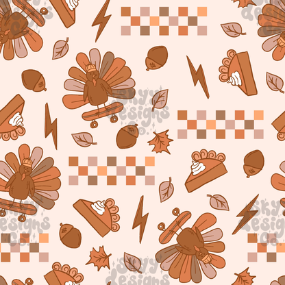 Boys Thanksgiving turkeys Pattern