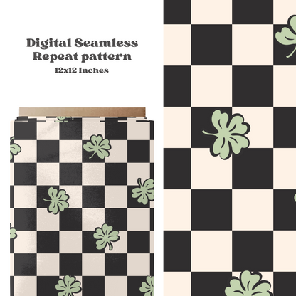 Checkered Clovers Pattern