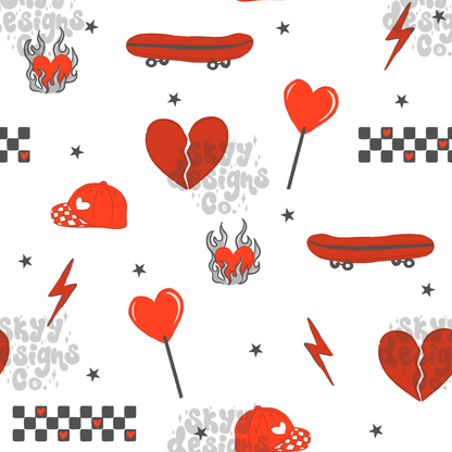 Boy Checkered Valentine Pattern