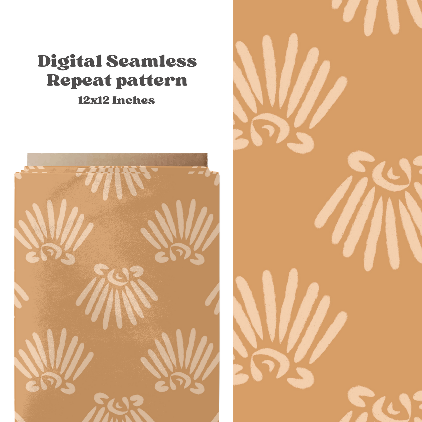 Boho neutral seashells Pattern