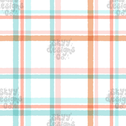 Pastel spring gingham Pattern