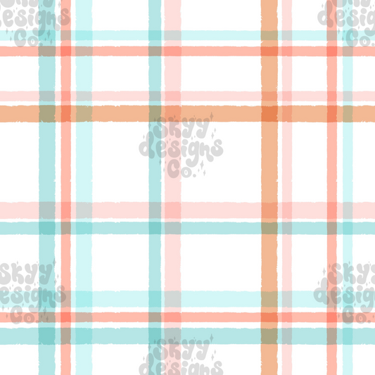 Pastel spring gingham Pattern