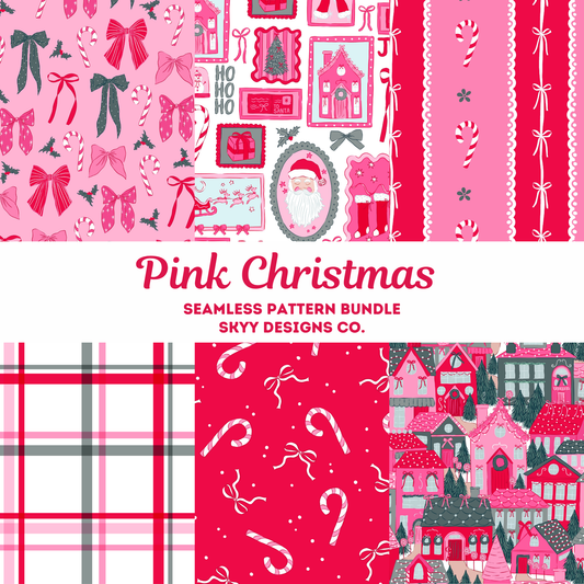 Preppy Christmas Pattern Bundle