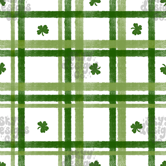 Plaid gingham Clover Pattern