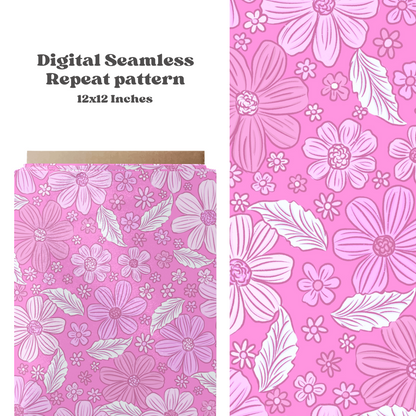 Pink Spring Dainty Floral Pattern