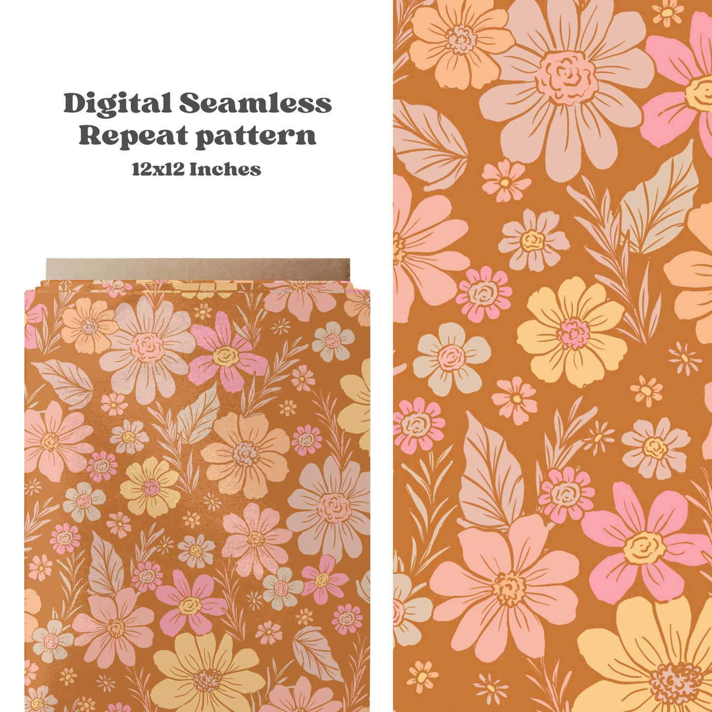 Boho Dainty Floral Pattern Design