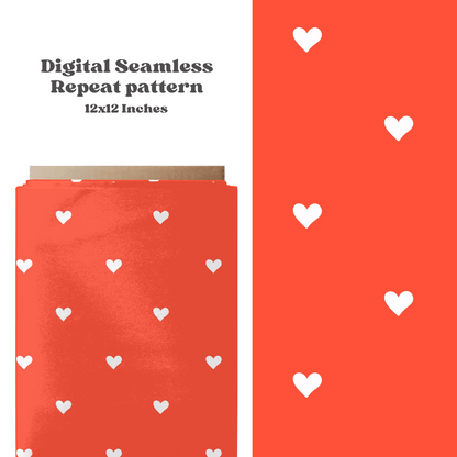 Valentine Minimal Hearts Pattern