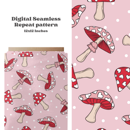 Love Mushrooms Pattern Design