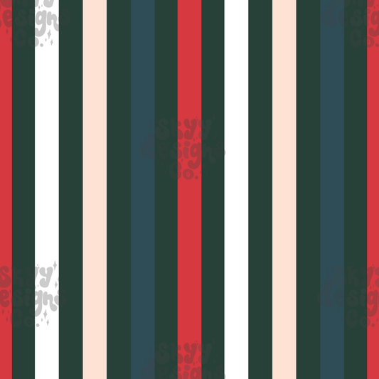 Christmas stripe Seamless pattern