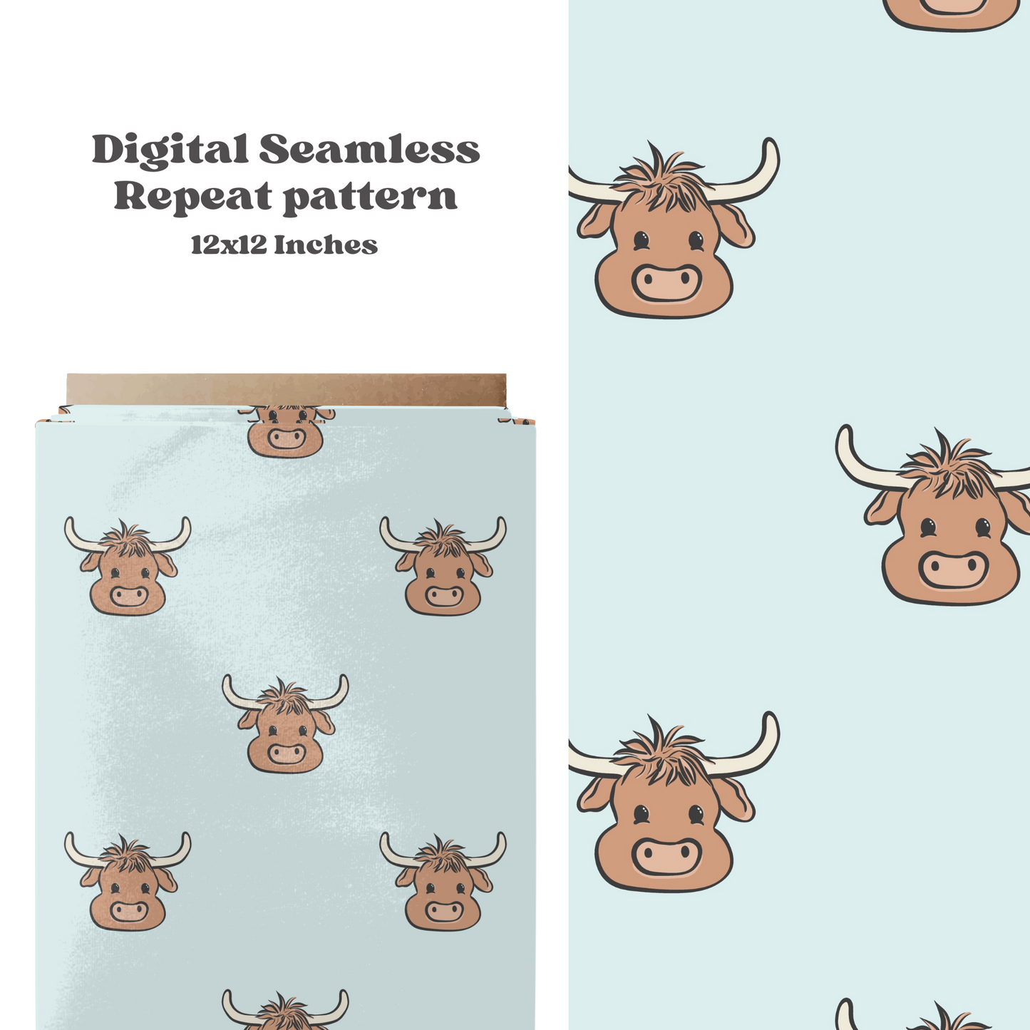 Boys Western Cows Pattern