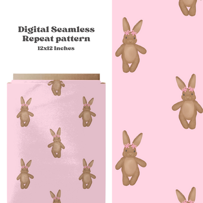 Girly Easter bunny Pattern