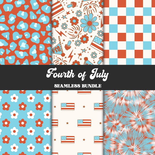Fourth Of July Seamless Pattern Bundle